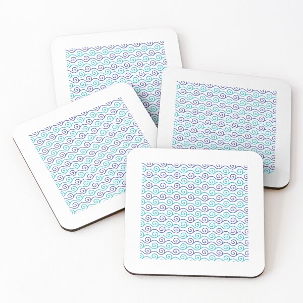 Item preview, Blue Waves Pattern designed and sold by BrittSombroek.