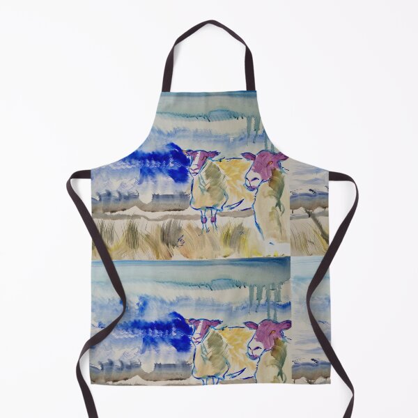 Item preview, Sheep painting stormy sky landscape designed and sold by MikeJory.
