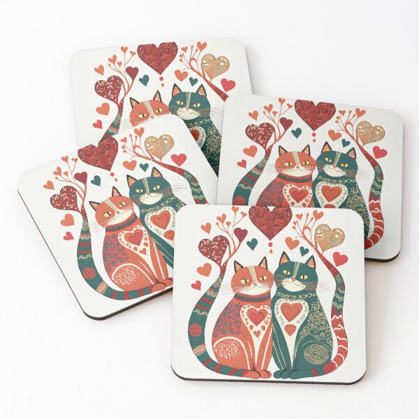 Item preview, Folky Cat Love designed and sold by Blue Horse Photo Magic.