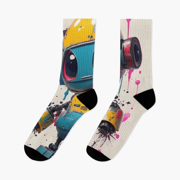 Item preview, Robot Graffitti, robot ,robotics ,robots ,technology ,art designed and sold by Cyber Kids.