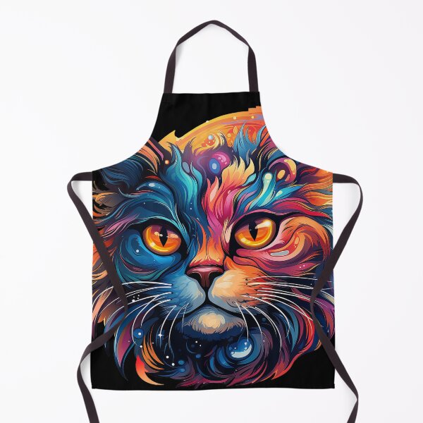Item preview, Whimsical cat, bursting with colour and charm designed and sold by NytCPT.