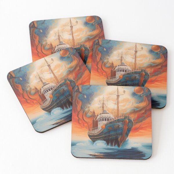 Item preview, Colorful ship designed and sold by M-Y-A-R-T-.