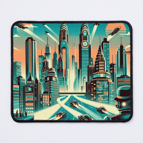 Item preview, Retrofuturistic Metropolis designed and sold by RetroRover.