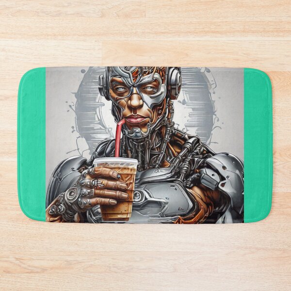 Item preview, Iced Coffee and Cyborg designed and sold by likbatonboot.