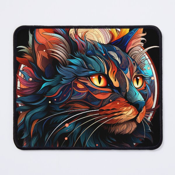 Item preview, Whimsical cat, bursting with colour and charm designed and sold by NytCPT.