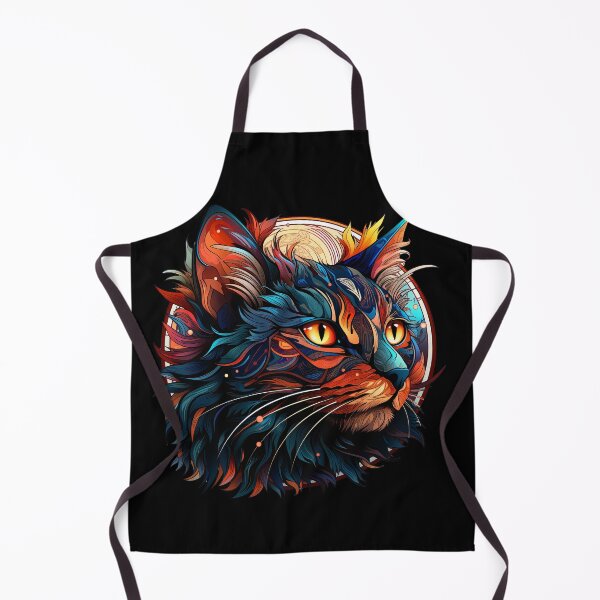 Item preview, Whimsical cat, bursting with colour and charm designed and sold by NytCPT.