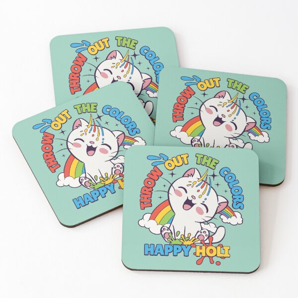 Item preview, Happy Holi Cat designed and sold by HolidayBug.
