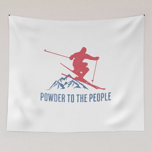 Artikelvorschau, Powder to the People Skiing entworfen und verkauft von MEWRCH.