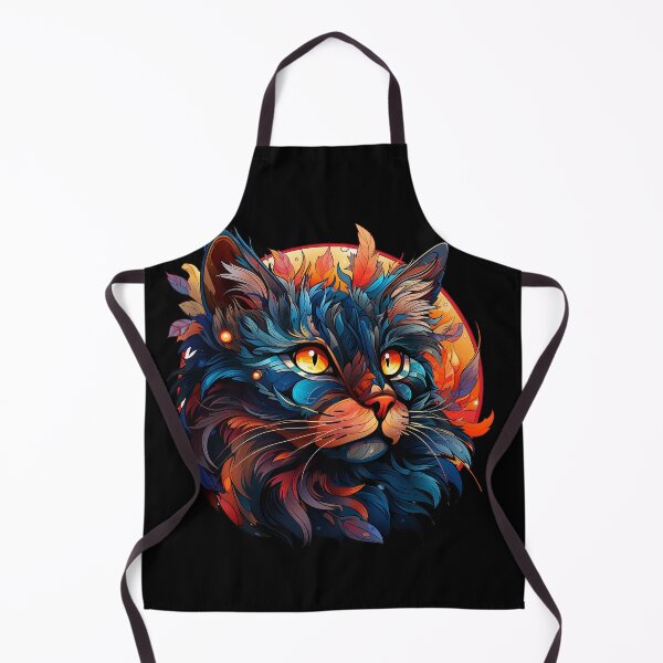 Item preview, Whimsical cat, bursting with colour and charm designed and sold by NytCPT.