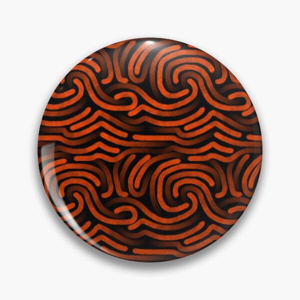 Item preview, orange black tone fabric pattern graphic design by ironpalette designed and sold by ironpalette.