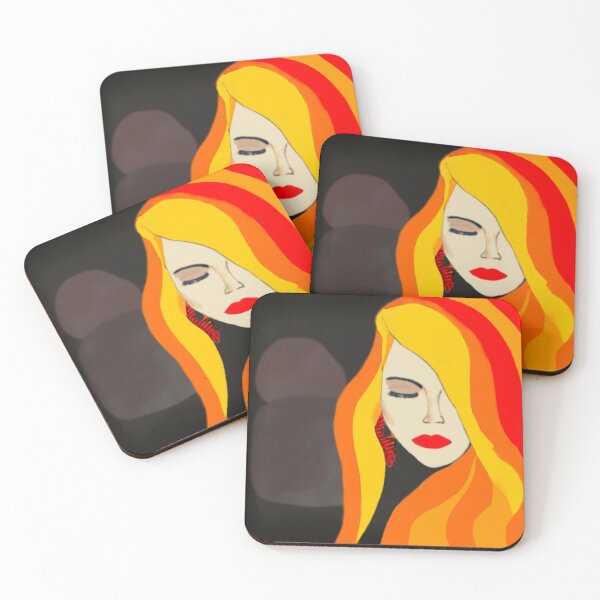 Item preview, Redhead Beauty.  Minimalistic Abstract Female Portrait  designed and sold by Pretty-Bird.