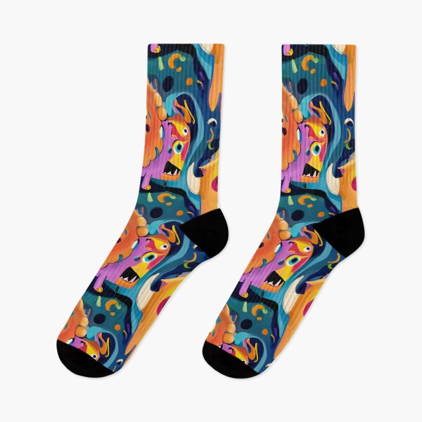 Item preview, Psychedelic, very cute monsters , Abstract  designed and sold by ratchawoot.
