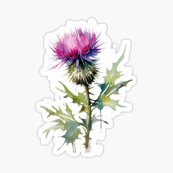 Item preview, Scottish Thistle minimalist style  designed and sold by earlgreysshoppe.