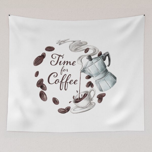 Item preview, Vintage Brew: Moka Pot Illustration Collection designed and sold by Wise-Geek.