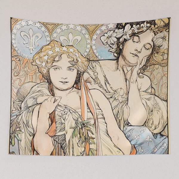 Item preview, Friendship, by Alphonse Mucha. HIGH DEFINITION designed and sold by MINDTHECHERRY.