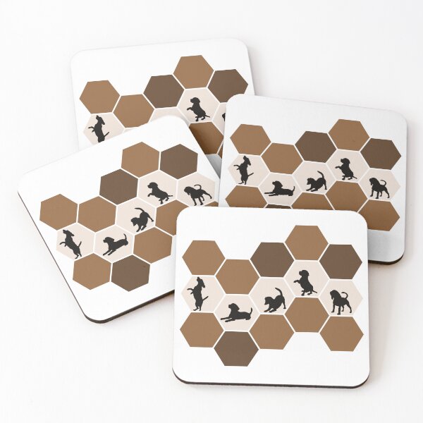 Item preview, Brown and Beige Honeycomb design for Beagle Fans designed and sold by LexyDogs.