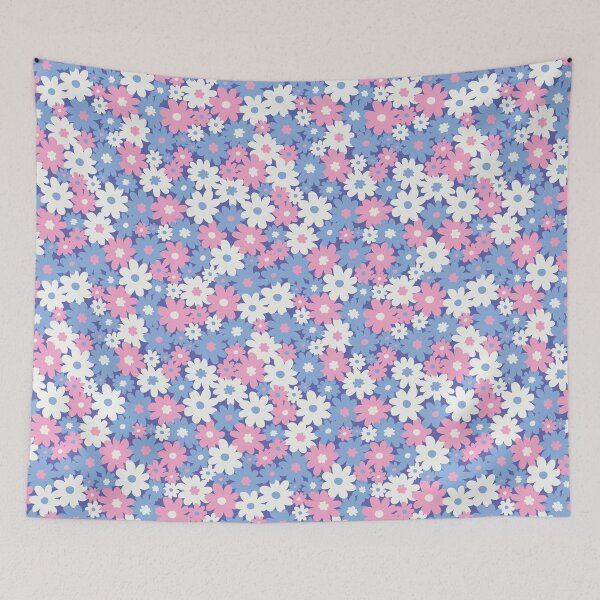 Item preview, DITSY DAISY PRAIRIE BOHO SUMMER VINTAGE PINK PURPLE designed and sold by blomastudios.