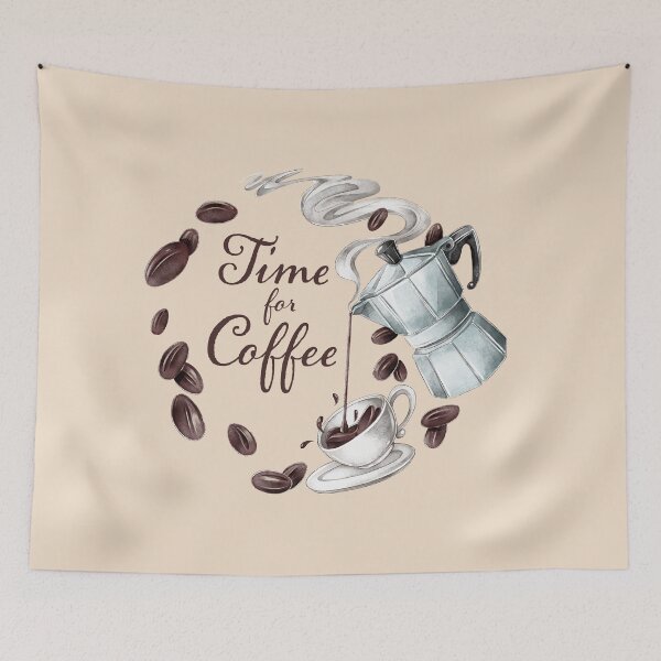Item preview, Vintage Brew: Moka Pot Illustration Collection designed and sold by Wise-Geek.
