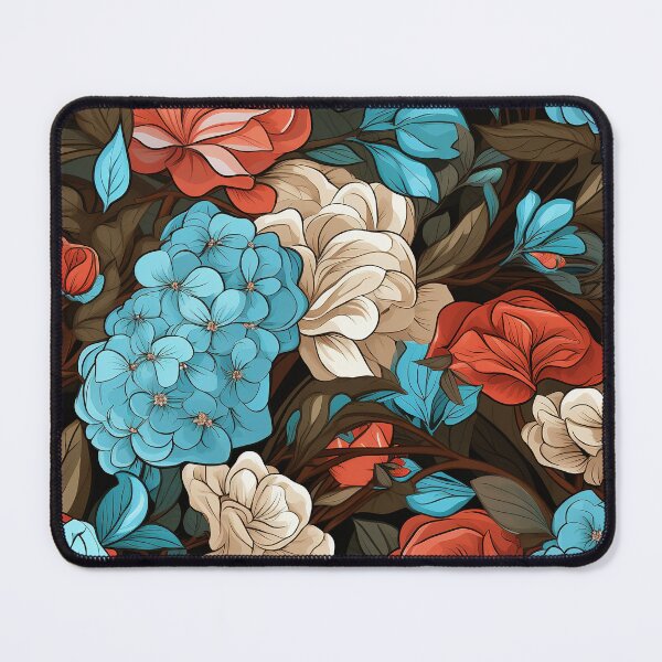 Item preview, Hydrangea Tile 29: Blue Skies and Pastel Puffs Dancing in Nature's Confetti Bowl designed and sold by TheBrainArt.