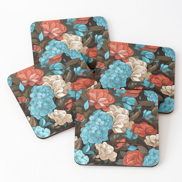 Item preview, Hydrangea Tile 29: Blue Skies and Pastel Puffs Dancing in Nature's Confetti Bowl designed and sold by TheBrainArt.