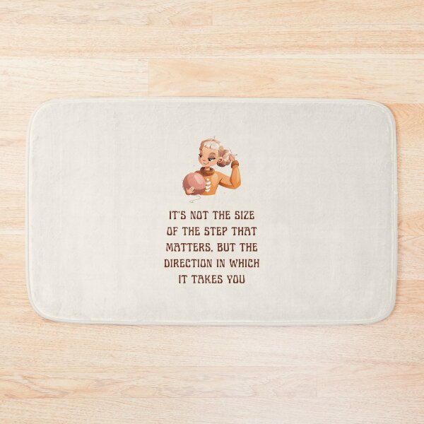 Item preview, It's not the size of the step that matters, but the direction in which it takes you, best on light background designed and sold by VarnaChitra.