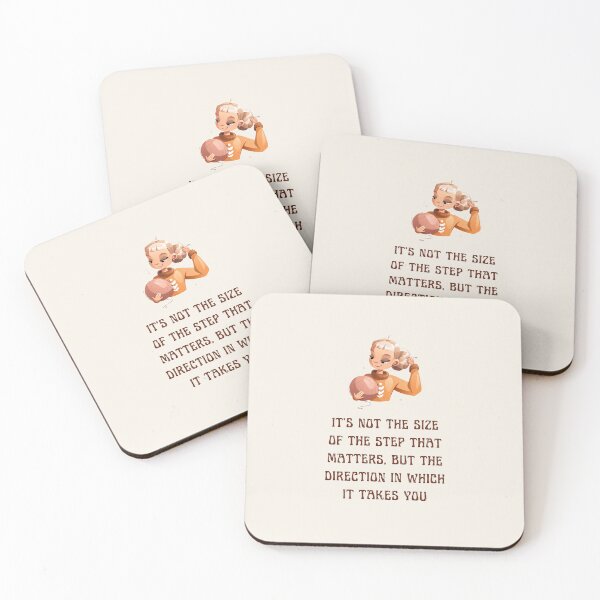Item preview, It's not the size of the step that matters, but the direction in which it takes you, best on light background designed and sold by VarnaChitra.