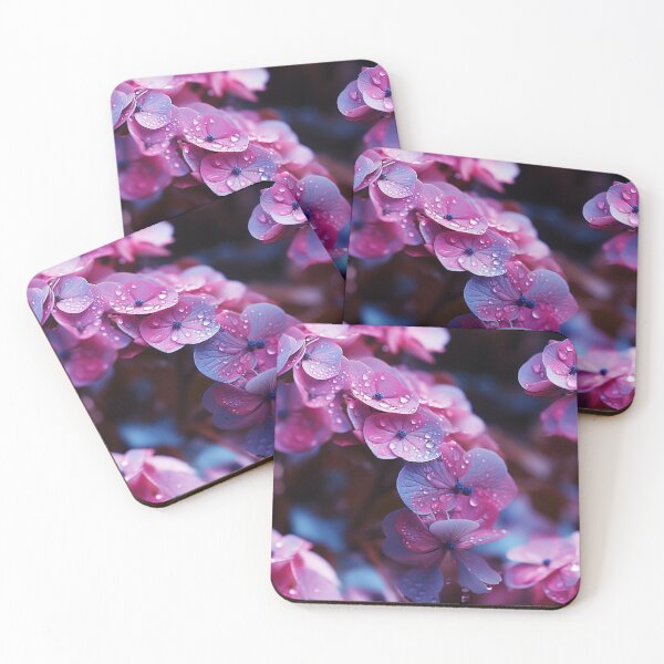 Item preview, Hydrangea Tile 30: Blue Skies and Pastel Puffs Dancing in Nature's Confetti Bowl designed and sold by TheBrainArt.