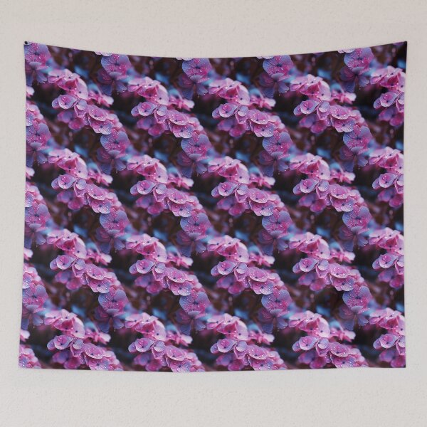 Item preview, Hydrangea Tile 30: Blue Skies and Pastel Puffs Dancing in Nature's Confetti Bowl designed and sold by TheBrainArt.