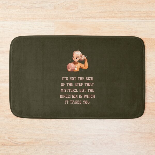 Item preview, It's not the size of the step that matters, but the direction in which it takes you, best on dark background designed and sold by VarnaChitra.