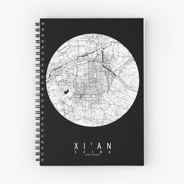 Item preview, Xian City Map of Shaanxi, China - Full Moon designed and sold by deMAP.
