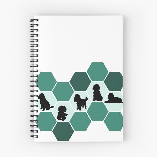 Item preview, Trendy Teal Honeycomb design for Cockapoo Fans designed and sold by LexyDogs.