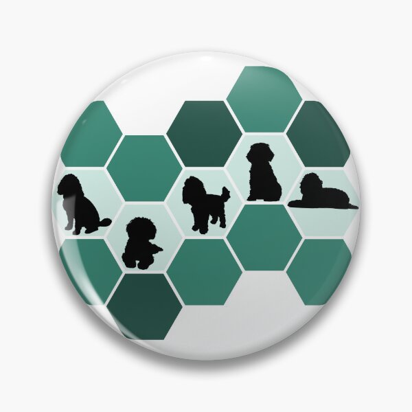 Item preview, Trendy Teal Honeycomb design for Cockapoo Fans designed and sold by LexyDogs.