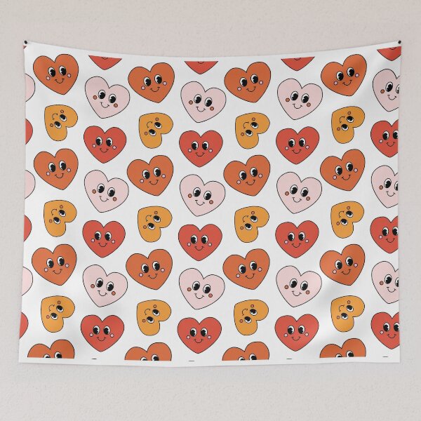 Item preview, Retro Groovy Valentine Seamless Love Pattern designed and sold by graphicmeyou.