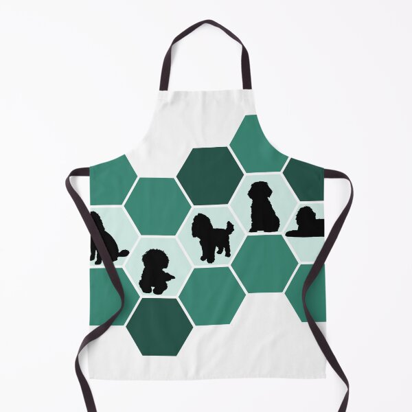 Item preview, Trendy Teal Honeycomb design for Cockapoo Fans designed and sold by LexyDogs.
