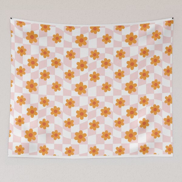 Item preview, Retro Groovy Valentine Seamless Floral Pattern designed and sold by graphicmeyou.