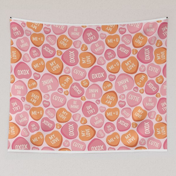 Item preview, Retro Groovy Valentine Seamless Love Pattern designed and sold by graphicmeyou.