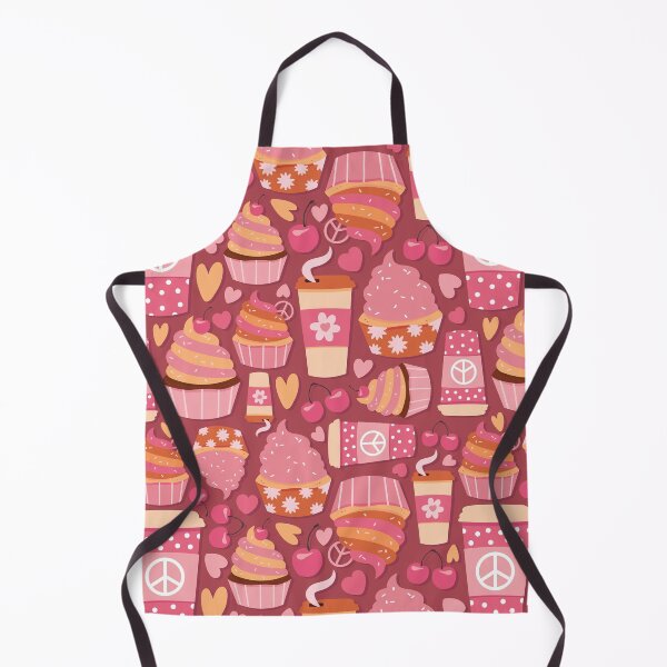 Item preview, Cake Retro Groovy Valentine Seamless Pattern designed and sold by graphicmeyou.