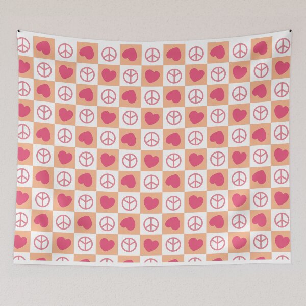 Item preview, Groovy Valentine Seamless Love Pattern designed and sold by graphicmeyou.