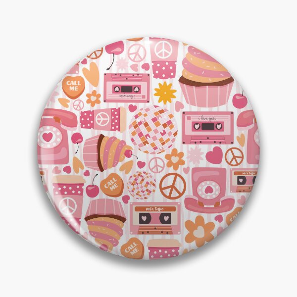 Item preview, Groovy Valentine Seamless Love Pattern designed and sold by graphicmeyou.