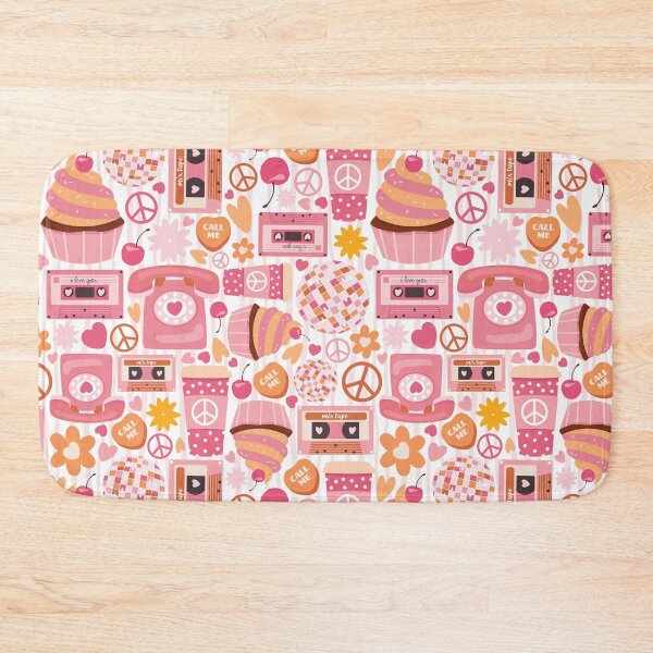 Item preview, Groovy Valentine Seamless Love Pattern designed and sold by graphicmeyou.