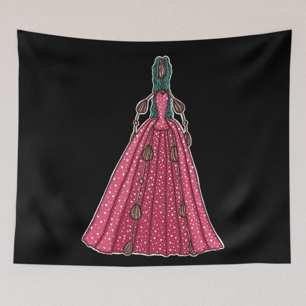 Item preview, Romantic Pink Detachable Dress designed and sold by Rohvanah The Drawn Doll.