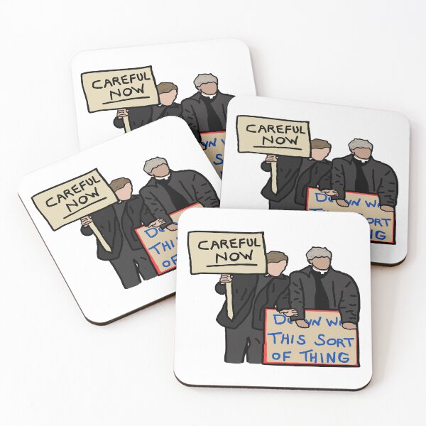 Item preview, Gentleman's Protest - Careful Now/Down with this sort of thing - Funny Father Ted fan design designed and sold by Melty Shirts.