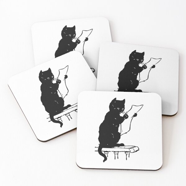 Item preview, funny cat black reads  designed and sold by Jalin ..