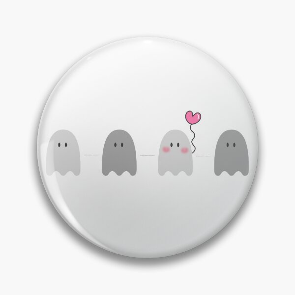 Item preview, Adorable ghosts with heart balloon for valentines day designed and sold by noneko04.