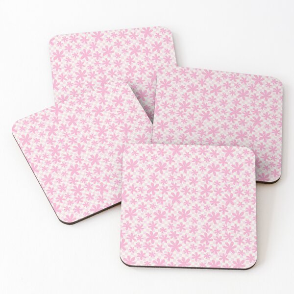 Item preview, CHECKERBOARD PINK SMALL MINI CHECKERED FLOWERS designed and sold by blomastudios.