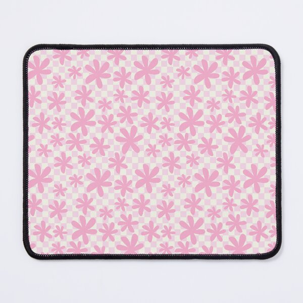 Item preview, CHECKERBOARD PINK SMALL MINI CHECKERED FLOWERS designed and sold by blomastudios.