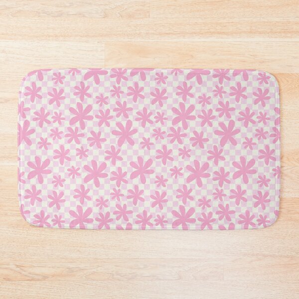 Item preview, CHECKERBOARD PINK SMALL MINI CHECKERED FLOWERS designed and sold by blomastudios.