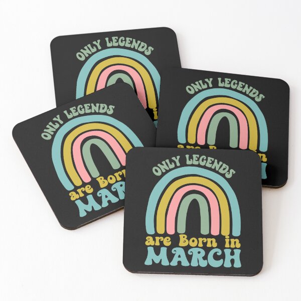Item preview, Only Legends are Born in March designed and sold by CORJIDOG-ART.