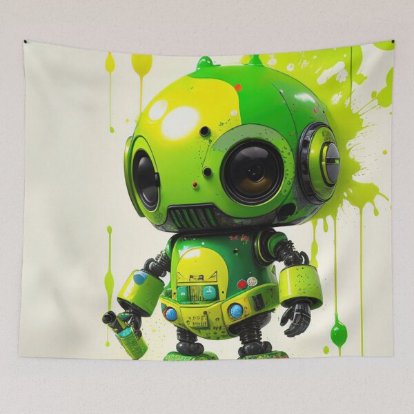 Item preview, Robot Graffitti, robot ,robotics ,robots ,technology ,art designed and sold by Cyber Kids.