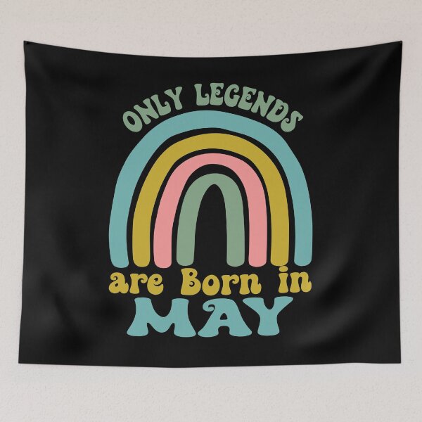 Item preview, Only Legends are Born in May designed and sold by CORJIDOG-ART.